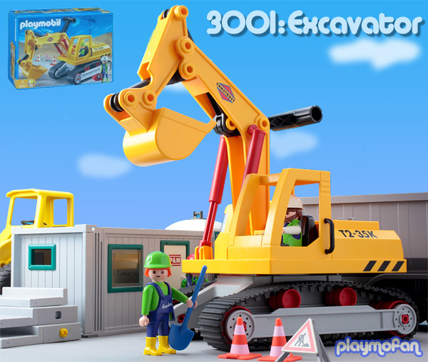 playmobil 3001 Excavator