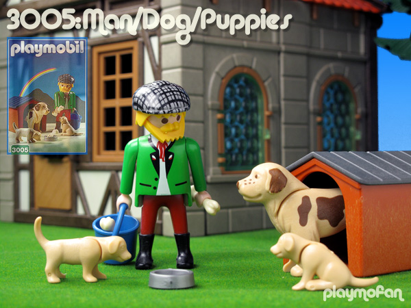 playmobil 3005 Man/Dog/Puppies