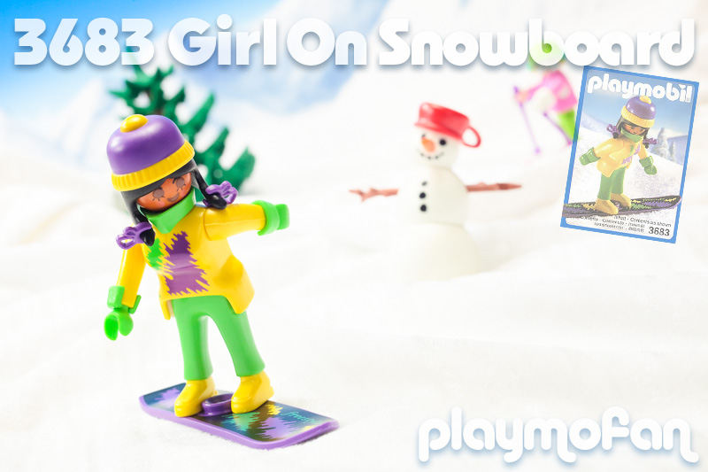  playmobil 3683 Girl On Snowboard