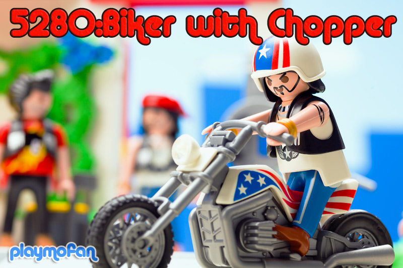 playmobil 5280 Biker with Chopper