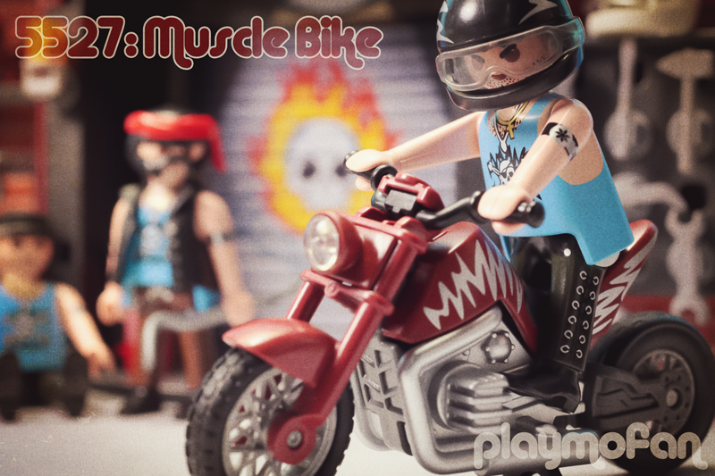 PLAYMOBIL - Moto Custom marron - 5527