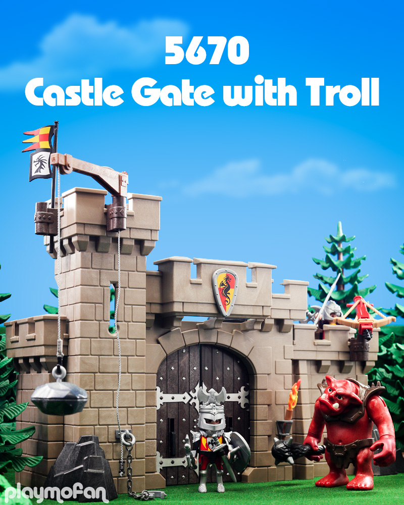 playmobil 5670 Castle Gate with Troll