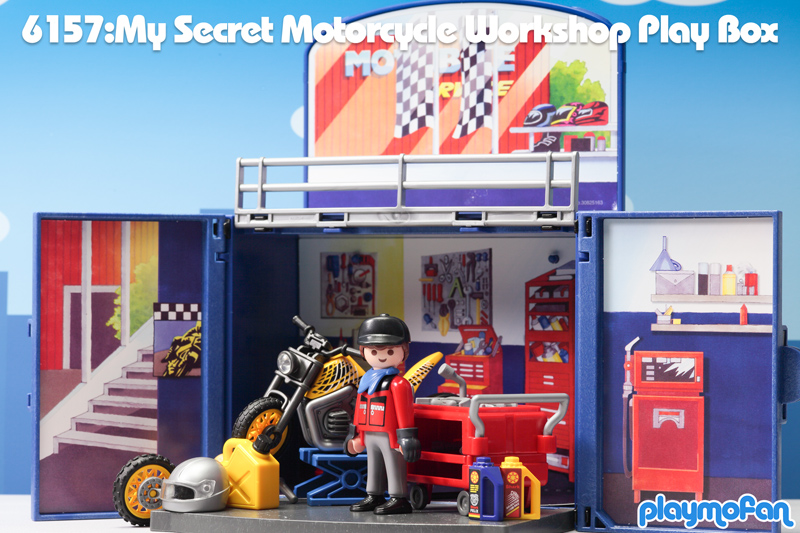 playmobil 6157 My Secret Motorcycle Workshop Play Box 