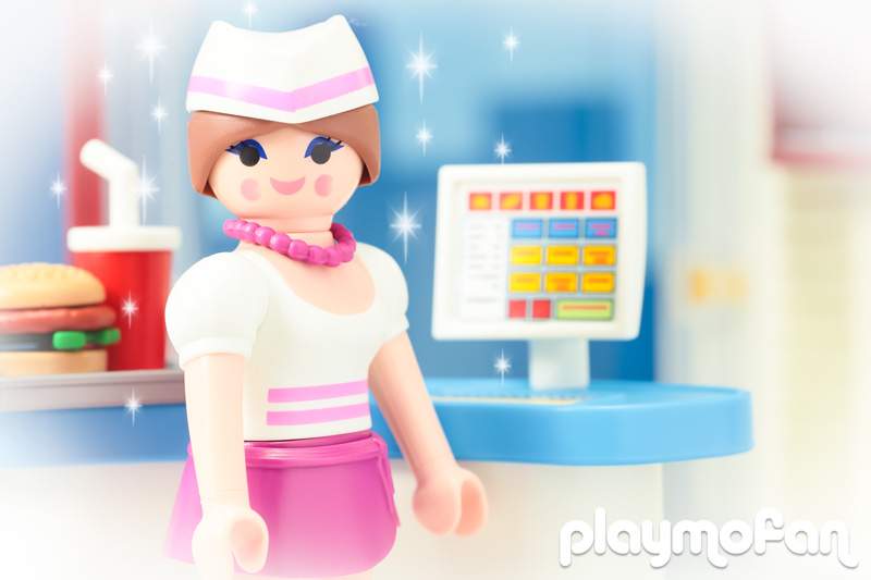  playmobil 70084 Diner Waitress with Counter