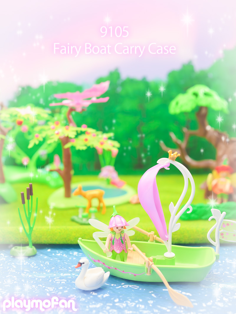 playmobil fairy boat carry case