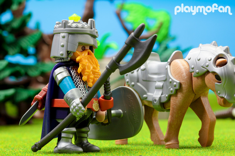 playmobil 9345 Dwarf Fighter with Pony